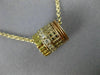 ESTATE .36CT DIAMOND 18KT TRI COLOR 3D CLASSIC MULTI BARREL FLOATING PENDANT