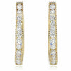 1.33CT DIAMOND & AAA SAPPHIRE 18KT YELLOW GOLD 3D MILGRAIN HANGING EARRINGS