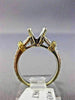 ESTATE .42CT BAGUETTE DIAMOND 18K TWO TONE GOLD SEMI MOUNT ENGAGEMENT RING #1039