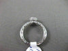 ESTATE .97CT DIAMOND & AAA SAPPHIRE 18KT WHITE GOLD 3D SOLITAIRE ENGAGEMENT RING