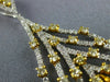 ESTATE EXTRA LARGE 1.72CT WHITE & FANCY YELLOW DIAMOND 18KT 2 TONE GOLD PENDANT
