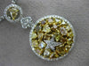 LARGE 4.33CT WHITE & YELLOW DIAMOND 18K TWO TONE GOLD ROUND BY THE YARD NECKLACE