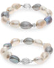 ESTATE LARGE AAA SOUTH SEA & TAHITIAN PEARL 18KT WHITE GOLD BY YHE YARD BRACELET
