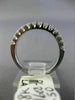 ESTATE .50CT DIAMOND 18K WHITE GOLD 3D CLASSIC SEMI ETERNITY ANNIVERSARY RING