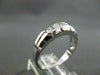 ESTATE WIDE .40CT DIAMOND 5 STONE 14KT WHITE GOLD MENS ANNIVERSARY RING #4047