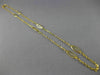 ESTATE 18KT YELLOW GOLD 3D CLASSIC HANDCRAFTED OVAL LINK CHAIN #24730