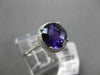 ESTATE 2.66CTW DIAMOND & AAA EXTRA FACET AMETHYST 14KT WHITE 3D FILIGREE RING
