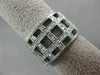 ESTATE WIDE .80CT DIAMOND 14KT WHITE GOLD 3D CLASSIC MULTI ROW WOVEN RING #26335