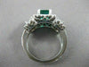 ESTATE 2.64CTW DIAMOND EMERALD 14KT GOLD FILIGREE COCKTAIL ENGAGEMENT RING #2461