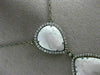 ESTATE LARGE 1.49CT DIAMOND & WHITE ONYX 14KT WHITE & BLACK GOLD 3D NECKLACE
