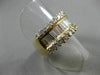 ESTATE 1.80CT ROUND & BAGUETTE DIAMOND 14KT YELLOW GOLD ANNIVERSARY RING #20382