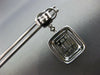 LARGE 3.41CT DIAMOND 18KT WHITE GOLD ROUND & BAGUETTE DOUBLE HALO STUD EARRINGS