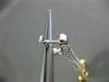 ESTATE LARGE 1.30CT DIAMOND 14KT TWO TONE GOLD 3D FLOWER HEART HANGING EARRINGS