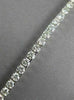 ESTATE 7.30CTW DIAMOND 14KT WHITE GOLD SQUARE LINE TENNIS BRACELET 7.50" #21554