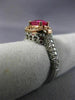 WIDE 1.50CT DIAMOND & AAA PINK SAPPHIRE 14K WHITE & ROSE GOLD 3D ENGAGEMENT RING
