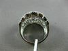 ESTATE EXTRA LARGE 3.75CT DIAMOND 18KT WHITE GOLD MULTI ROW ETOILE COCKTAIL RING
