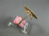 ESTATE LARGE .48CT ROUND DIAMOND 18KT YELLOW GOLD STAR FLOWER SNOWFLAKE RING