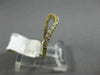 ESTATE .20CT DIAMOND 14KT YELLOW GOLD 3D FLEXIBLE SEMI ETERNITY ANNIVERSARY RING