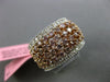 ESTATE EXTRA WIDE 2.19CT DIAMOND 18KT WHITE & ROSE GOLD WEDDING ANNIVERSARY RING