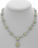 ESTATE LARGE 17.44CT WHITE & FANCY DIAMOND 18K 2 TONE GOLD 3D TEAR DROP NECKLACE