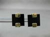 ESTATE LARGE AAA BLACK ONYX 14K YELLOW GOLD SQUARE CUFF LINKS GREAT GIFT! #21202