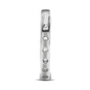 ESTATE 1.0CT DIAMOND 14KT WHITE GOLD 3D CLASSIC INSIDE OUT HOOP HANGING EARRINGS