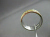 ESTATE WIDE 14KT W & Y GOLD FILIGREE ROPE DESIGN MENS WEDDING RING #ELVINA12