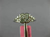 ESTATE .56CT DIAMOND 18KT WHITE GOLD ROUND 4 LEAF CLOVER SQUARE FLOWER LOVE RING