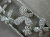 ESTATE MASSIVE 2.67CT DIAMOND 18KT WHITE GOLD FLOWER BUTTERFLY FLOATING PENDANT