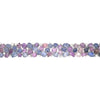 EXTRA LARGE 55.60CT DIAMOND & AAA MULTI COLOR SAPPHIRE 18KT WHITE GOLD BRACELET