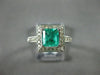 ESTATE 1.36CT DIAMOND & AAA SAPPHIRE 14K YELLOW GOLD 3D 3 STONE ANNIVERSARY RING