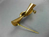 ESTATE LARGE 14KT YELLOW GOLD 3D CLASSIC HANDCRAFTED BOW BROOCH PIN #977