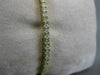 ESTATE 5.00CTW DIAMOND 14KT YELLOW GOLD LINE TENNIS BRACELET F/G VS 3MM #18411