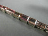 ESTATE WIDE 23.20CT AAA PINK TOURMALINE 18KT WHITE GOLD CLASSIC TENNIS BRACELET