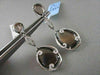 ESTATE PEAR 15.4CT AAA SMOKY TOPAZ & DIAMOND 18KT W GOLD DROP EARRINGS AMAZING!
