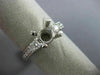 ESTATE .60CT DIAMOND PLATINUM FILIGREE DOUBLE SIDED SEMI MOUNT ENGAGEMENT RING