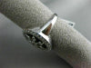 ESTATE LARGE .51CT DIAMOND 14KT WHITE GOLD 3D ETOILE LOVE SNOWFLAKE LOVE RING