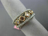 WIDE 1.15CT WHITE & PINK DIAMOND 18KT WHITE & ROSE GOLD 3D CRISS CROSS LOVE RING