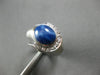 4.6CT DIAMOND & AAA STAR SAPPHIRE 14KT WHITE GOLD MATTE & SHINY MENS RING #27687