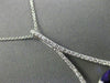 ESTATE X LARGE 4.69CT DIAMOND & AAA AMETHYST 14KT WHITE GOLD PEAR SHAPE PENDANT