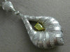 ESTATE EXTRA LARGE 3.75CT WHITE & FANCY YELLOW DIAMOND 14KT 2 TONE GOLD PENDANT