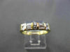 ESTATE .45CT DIAMOND 14KT YELLOW GOLD 2 ROW FLAT WEDDING ANNIVERSARY RING #4340