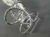 ESTATE LARGE .45CT DIAMOND 14KT WHITE GOLD 3D INFINITY DOUBLE OVAL LOVE RING