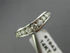 ESTATE WIDE .55CT ROUND DIAMOND 14KT WHITE GOLD "V" SHAPE ANNIVERSARY RING #1943