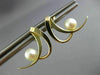 ESTATE AAA SOUTH SEA PEARL 14K YELLOW GOLD 3D DOUBLE ROW HANGING EARRINGS #26234