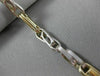 ESTATE LARGE & LONG 14KT 2TONE GOLD SOLID FANCY LINK ITALIAN MEN BRACELET #22867