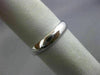 ESTATE 14KT WHITE GOLD 3D CLASSIC PLAIN WEDDING ANNIVERSARY 4MM RING BAND