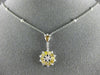 ESTATE 1.97CT WHITE & FANCY YELLOW DIAMOND 18KT WHITE & YELLOW GOLD 3D NECKLACE
