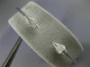 ESTATE .35CT DIAMOND 18K WHITE GOLD FLEXIBLE DOUBLE ARROW LOVE BANGLE BRACELET
