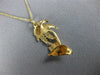 ESTATE 14KT YELLOW GOLD 3D HANDCRAFTED HAWAII PALM TREE FLOATING PENDANT #25055